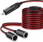 Electop 1 2 Car Cigarette Lighter Splitter Adapter Power Charger Port, 6FT. Fixed Price $22.19.