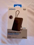 Aoko Power Bank 10000MAH Magnetic Wireless Usb-c Built-in Cable Matte Black. Fixed Price $22.95.