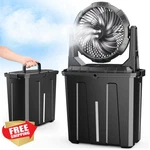 Ausic 10" Portable Misting Fan 9L Outdoor Water Cooling Rechargeable. Fixed Price $130.99.