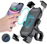 Imestou Motorcycle Wireless 15W Qi/usb Quick Charger 3.0 Phone Holder 2 In Mou. Fixed Price $56.82.