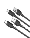 Anker Usb To Cable, Charger Cord (2 Pack, 3FT) For Iphone, Android. Fixed Price $6.99.