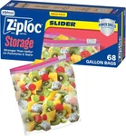 Storage Slider Bags, Power Shield Technology For More Durability, 68 Count. Fixed Price $13.59.