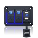 2 Gang Usb Led Automotive Toggle Switch Panel Car Marine Boat Rocker Waterproof. Fixed Price $19.99.
