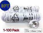 Lot 1-100PACK Usb Charger Cable Cord For Apple Iphone 7P 8 Xr 11 12 13PRO Max. Fixed Price $76.89.