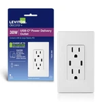 Leviton R02-T5635-0BW 15A 125V White Duplex & Type Outlet Usb Charger. Fixed Price $39.70.