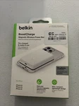 Belkin Boost Charge 2.5K Magnetic Wireless Power Bank Open Box. Fixed Price $18.99.