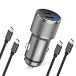 Dual 45W Usb Car Charger, 90W Max Super Fast Charging, All Metal 12V Cigare.... Fixed Price $27.66.
