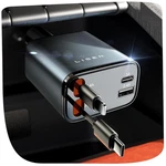 Lisen 69W Retractable Usb Car Charger Fast Charging Adapter For Iphone 16 15. Fixed Price $24.20.