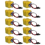 10PC Emergency Lighting Exit Sign Battery Compatible With CUSTOM-107. Fixed Price $400.95.
