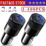 Dual Usb Pd Type-c Car Charger 30W Fast Adapter For Iphone 14 13 11 Pro Max Lot. Fixed Price $5.48.