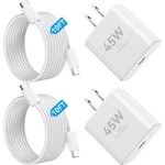 10FT Long Charger Cable Iphone Fast Charging Cord With Usbc Block.... Fixed Price $38.55.