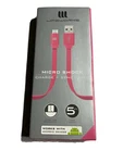 Lifeworks Micro Shock Usb Charge And Sync Cable 5 Foot Pink. Fixed Price $5.30.