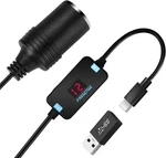 Farsense To 12V Cigarette Lighter ADAPTER(36W)-USB Male Black. Fixed Price $17.99.
