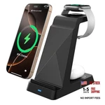 2026 3 1 Charging Station Fast For Iphone,wireless Charger Black. Fixed Price $22.99.