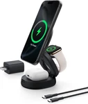 Belkin Magsafe Charger Compatible, 3-IN-1 QI2 15W Wireless Charging Station, Con. Fixed Price $97.06.
