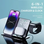 6-IN-1 Wireless Charging Station Charger Clock For Iphone 17 16 15 Apple Watch. Fixed Price $39.67.
