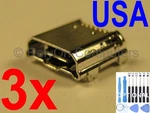 3X Lot Usb Charging Port Micro Sync For Samsung Galaxy 7.0 SMT-210R Tablet. Fixed Price $5.48.
