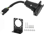 New Sun 4 Pin To 7 Trailer Adapter Way Flat Round Rv Blad. Fixed Price $28.25.