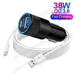 Qc 3.0 Fast Wall Charger 38W Pd Power Adapter Usb Cable For Iphone Xr 7 6 Ipad. Fixed Price $8.50.