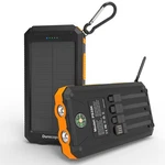 Durecopow Solar Power Bank 20,000MAH, Portable Charger, 4 Orange. Fixed Price $58.95.