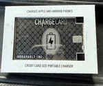 New Aquavault Credit Card Size 2300MAH Portable Fast 1.5V Phone Charger Silver. Fixed Price $23.95.