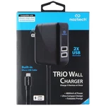 Naztech Trio Wall Charger W/ 2X Ports And Built-in Micro-usb Cable Black. Fixed Price $8.87.
