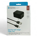 S2DIO 25W Duo Usb-c Power Adapter Wall Charger Cable Black Ios Android New. Fixed Price $8.15.