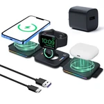 3 1 Wireless Charger Magnetic Foldable Fast Charging Station Pad For Iphone. Fixed Price $24.99.