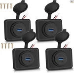 4PCS 12V/24V Usb Outlet With Cap, PD3.0 18W Type-c & QC3.0. Fixed Price $45.89.