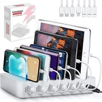 Poweroni Usb Charging Dock ,6-PORT-FAST Station Multiple Devices Apple. Fixed Price $27.17.