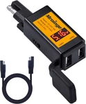 Motorcycle Usb Charger, Mroinge 4.8A Sae Adapter With Voltmeter & Ammeter. Fixed Price $18.56.