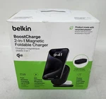 Belkin 2-IN-1 15W Magnetic Foldable Charger (WIZ028TTBK) Black New Sealed. Fixed Price $58.99.