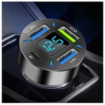 4 Ports Usb Car Charger Adapter With Voltmeter,type Pd Black. Fixed Price $15.69.