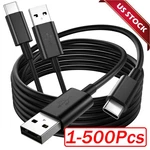 Usb To Type-c Data Cable 5A Fast Charging Charger Cord For Android Samsung Lot. Fixed Price $27.58.