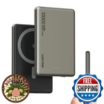 Luckyduo Ultra Slim 10000MAH Magnetic Portable Wireless Charger For Iphone. Fixed Price $74.00.
