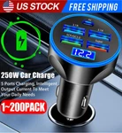 4 Usb Port Super Fast Car Charger Adapter For Iphone Samsung Android Lot. Fixed Price $472.14.