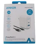 Anker Usb Wall Charger 2-PORT 27W Charging Adapter W/3FT Nylon Type-c Cable #nib. Fixed Price $28.97.