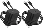 2PACK 45W Super Fast Charger Type C, Usb Wall Charging Block Plug And 6FT A.... Fixed Price $27.60.