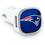 Mizco Dual Usb Car Charger (new England Patriots, Blue-white) *new* *free Ship*. Fixed Price $11.95.