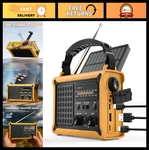 Solar Hand Crank Emergency Radio With 12000MAH Power Bank, Noaa/am/fm, Led Flash. Fixed Price $74.24.