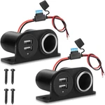 1PCS Dual Usb Outlet Cigarette Lighter Socket Splitter With Blade Fuse,. Fixed Price $16.71.