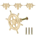 Ship Rudder Knobs Nautical Wheel Cabinet Drawer Pulls Beach Themed Coastal Dr.... Fixed Price $17.89.