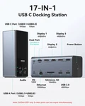 Mokin MODK-2403 Usb-c 17:1 Docking Station Hub Up To Triple Display New;. Fixed Price $75.00.