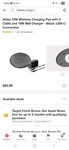 Anker 10W Wireless Charging Pad With 4' Cable And 18W Wall Charger - Black. Fixed Price $15.00.