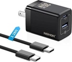 5W Usb-c Wall Charger Block: Nohon Gan Pd 3.0 Fast Charging Black. Fixed Price $11.69.