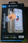 Mophie Space Pack 32GB Extra Storage Battery Case For Iphone 5S White. Fixed Price $19.99.