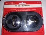 Optimus Stereo In-ear Travel Kit Deluxe Earphones Plus Case Adapters New Sealed. Fixed Price $19.99.