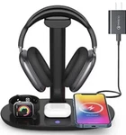 Headphone Stand With 15W Wireless Charger Suguder 4 Qi Charging Station .... Fixed Price $62.00.
