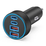 1 Usb Car Charger, 4-PORT 90W Super Fast Charging Cigarette Lighter .... Fixed Price $30.03.