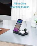 Anker Wireless Charging Station, Powerwave 3-IN-1 Qi-certified, B2579 Black. Fixed Price $29.66.
